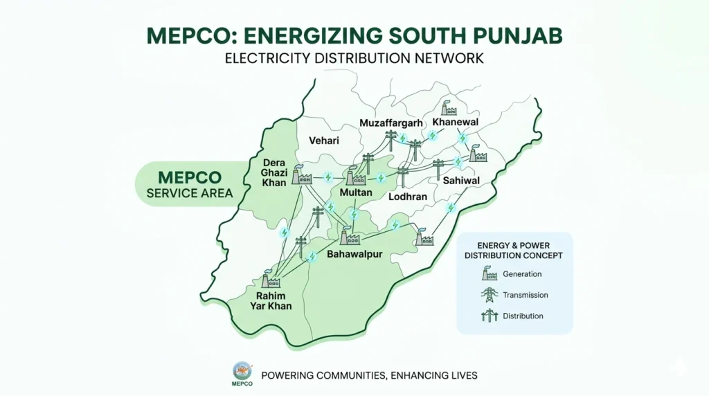 areas under mepco